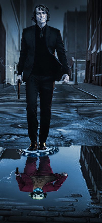 Fond d'écran Joker Walking 4k sur iPhone