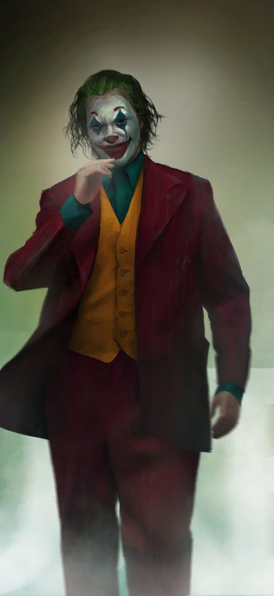 Fond d'écran Joker Walking Art sur iPhone