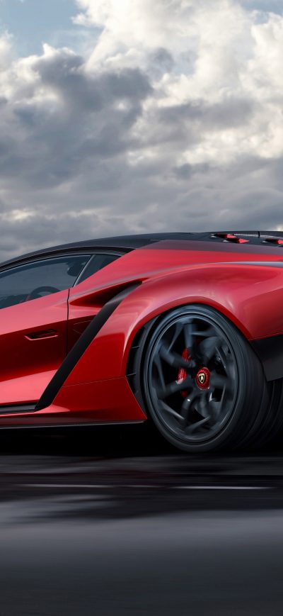 Fond d'écran iPhone Lamborghini Invencible Side View 8k