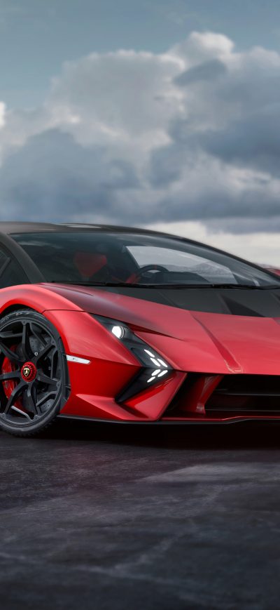 Fond d'écran iPhone Lamborghini Invencible Front View 8k