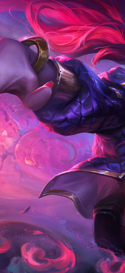 Fond d'écran Kda Akali 4k Art sur iPhone