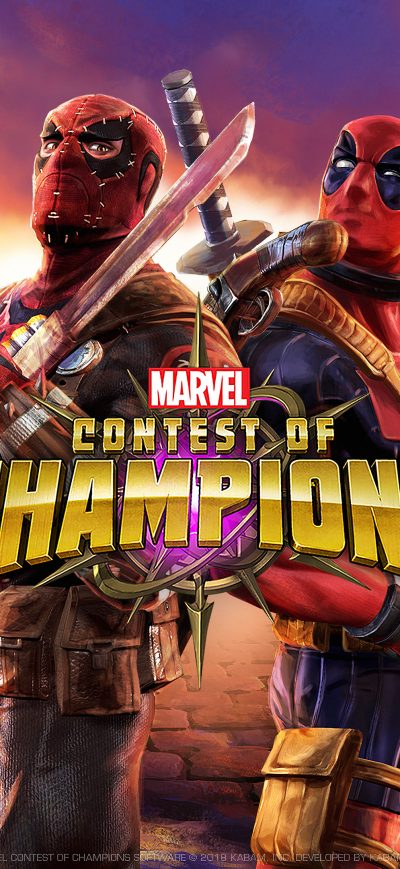 Fond d'écran iPhone Deadpool Marvel Contest Of Champions