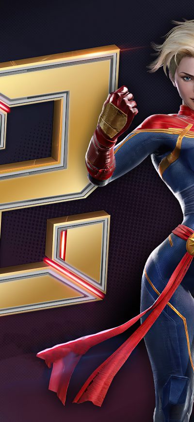 Fond d'écran iPhone Marvel Duel Captain Marvel