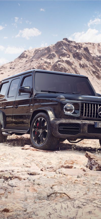 Fond d'écran iPhone Black G Wagon 4k 2020
