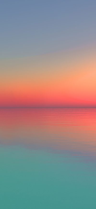 Fond d'écran iPhone Calm Sunset Ocean Digital Art 5k