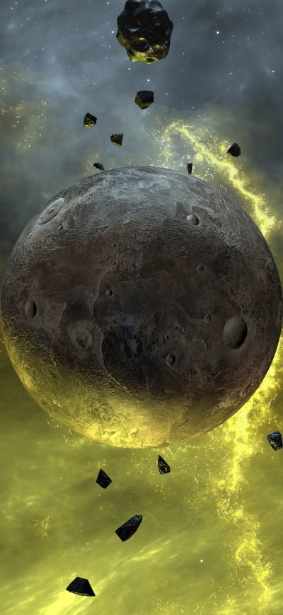 Fond d'écran iPhone Astronomy Space Moon Galaxy Planet Star Cosmos 4k