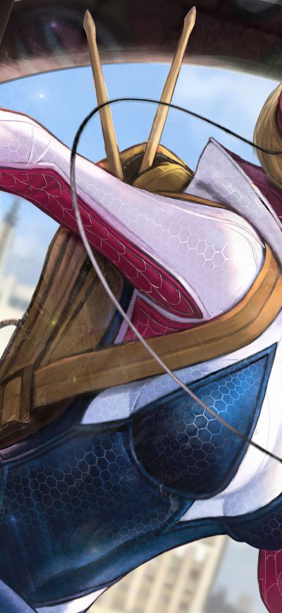 Fond d'écran iPhone Spider Gwen Comic Art 5k
