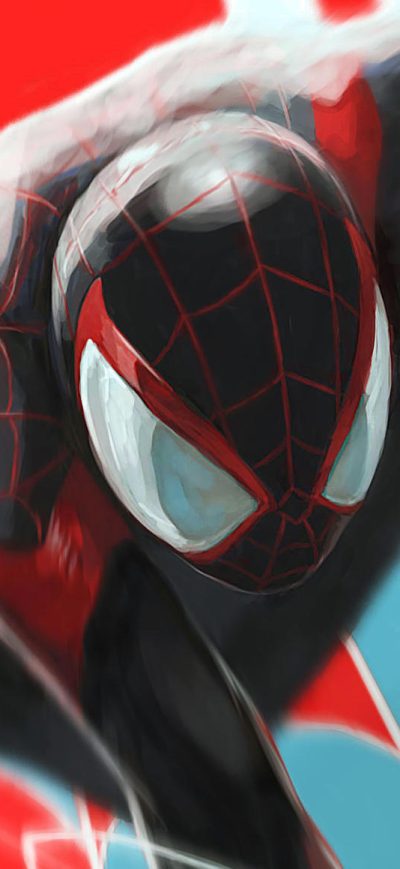 Fond d'écran iPhone Spiderman Miles Morales Jump