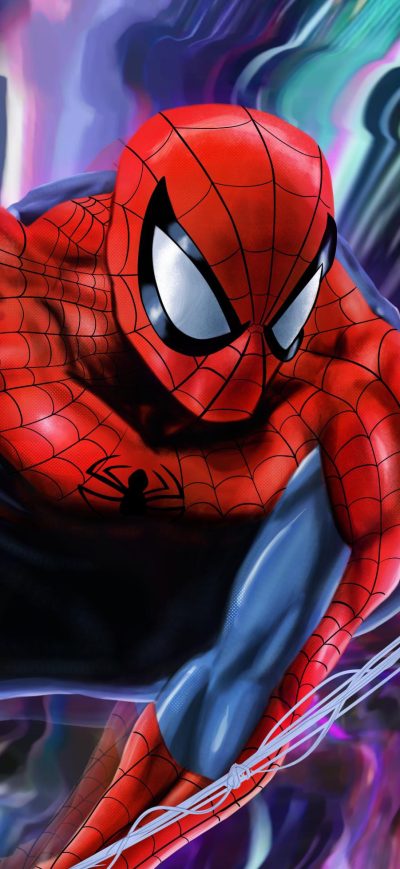 Fond d'écran iPhone Spider Man New Colorful 4k