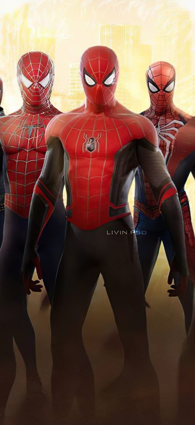 Fond d'écran iPhone Spider Verse All 4k