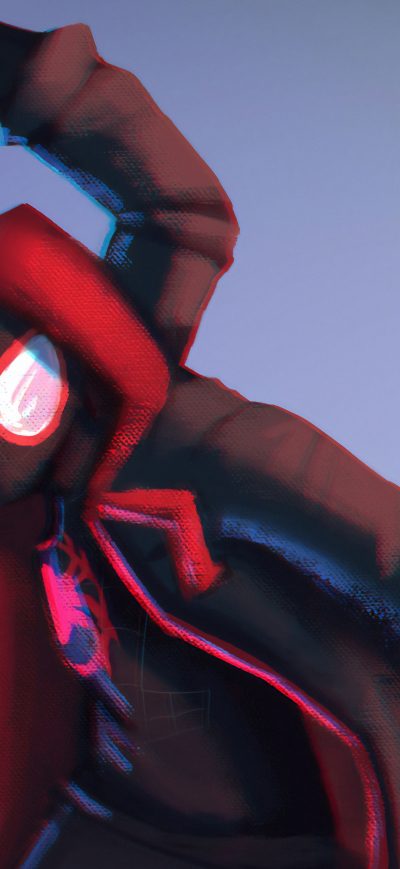 Fond d'écran iPhone Art Spiderman Miles Morales 4k