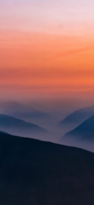Fond d'écran iPhone Hazy Sunset In Olympic National Park 5k