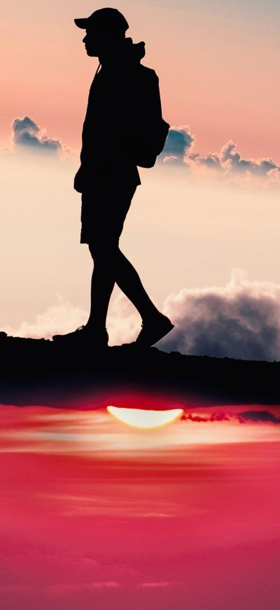 Fond d'écran iPhone Walking Above The Sunset