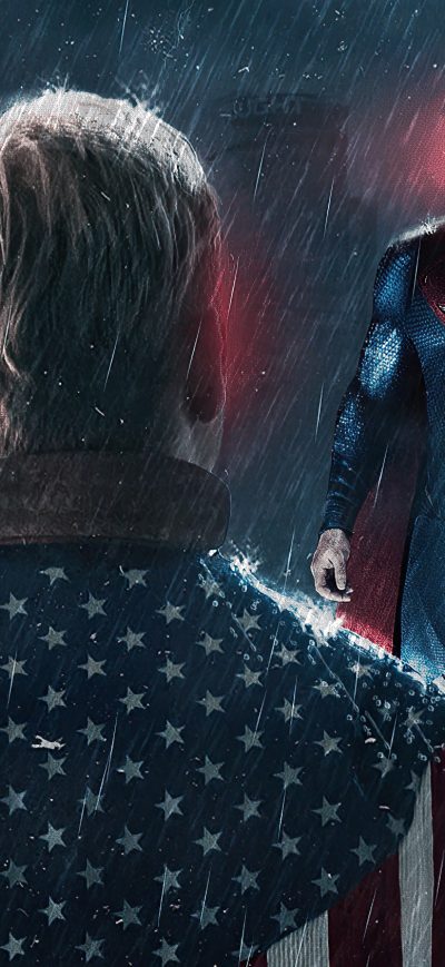 Fond d'écran iPhone Homelander Vs Superman