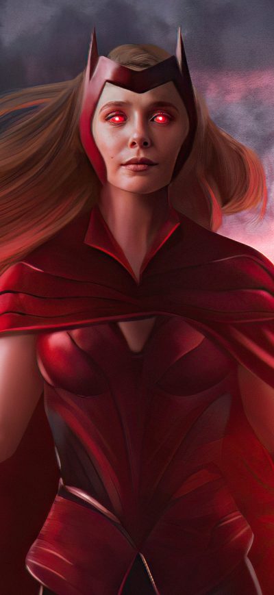 Fond d'écran iPhone The Scarlet Witch Wanda Vision 4k