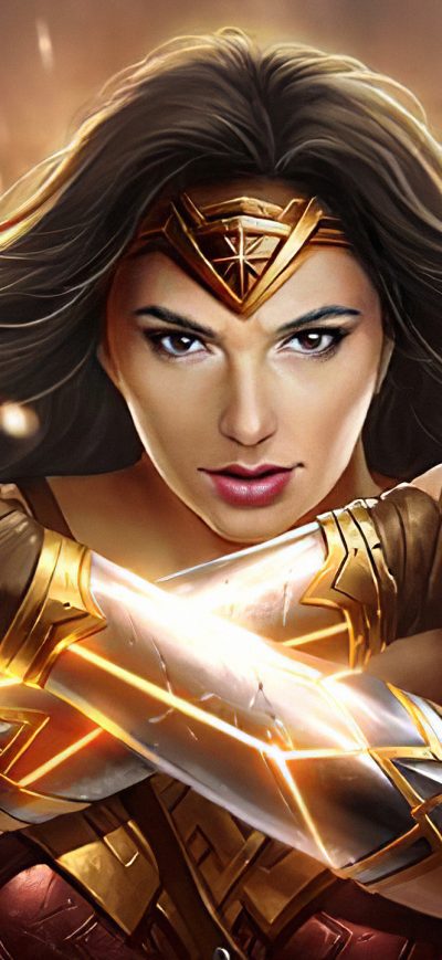 Fond d'écran iPhone Wonder Woman Newart 2019