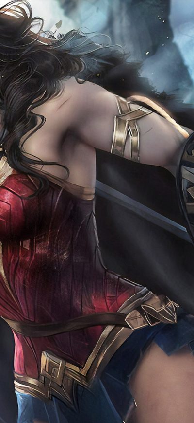 Fond d'écran iPhone Wonder Woman FanArtwork