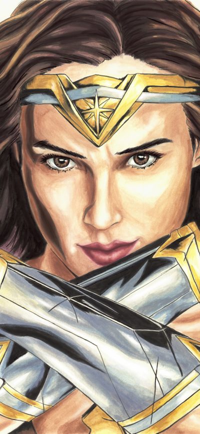 Fond d'écran iPhone Wonder Woman Artworks 5k
