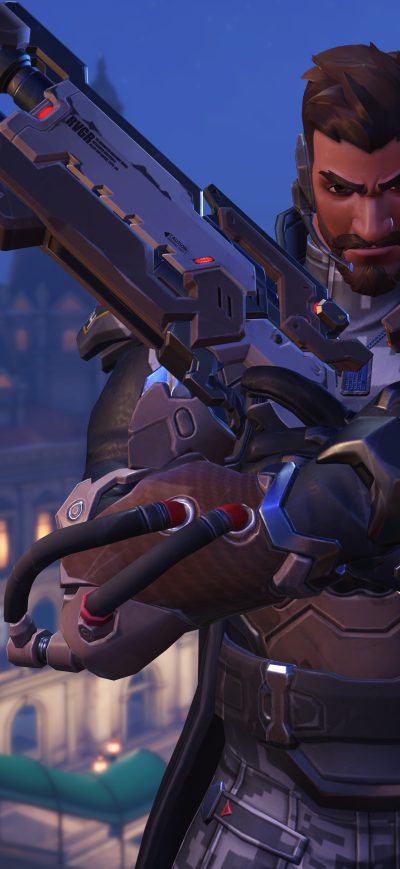 Fond d'écran iPhone Reaper Overwatch 8k