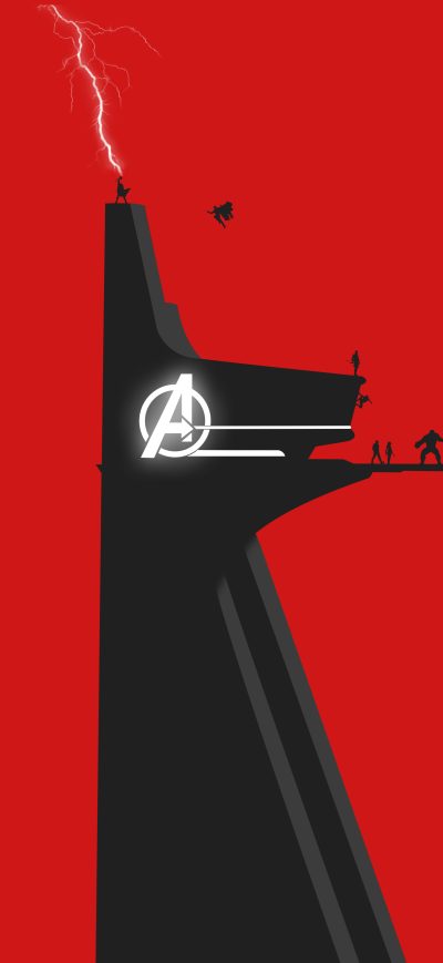 Fond d'écran iPhone Avengers Stark Tower 5k