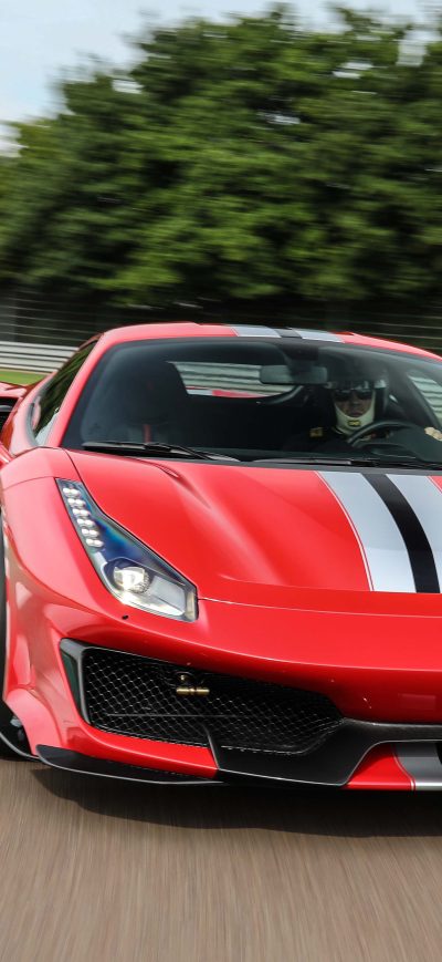 Fond d'écran iPhone Ferrari 488 Pista On Track 4k