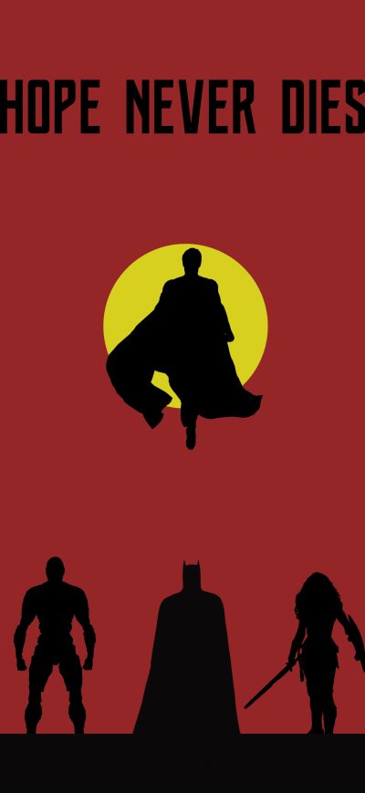 Fond d'écran iPhone Justice League Hope Never Dies