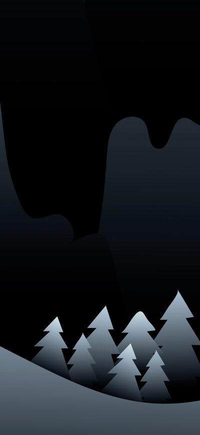 Fond d'écran Dark Night Minimalist 4k sur iPhone