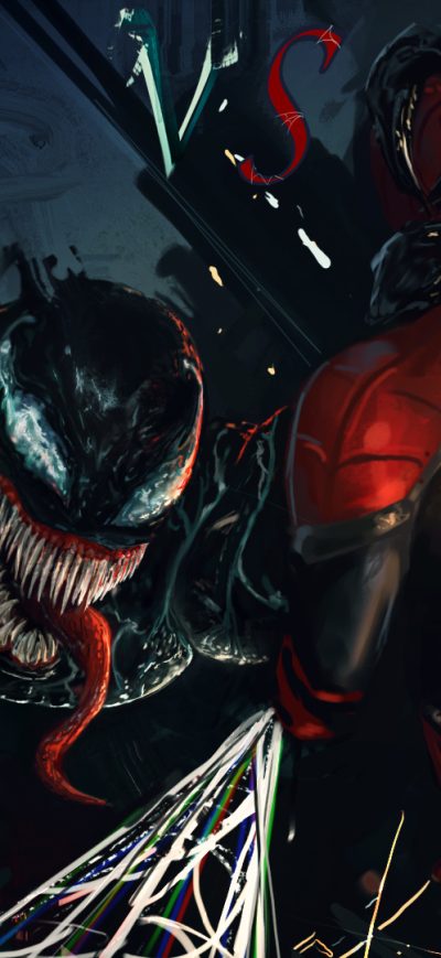 Fond d'écran iPhone Venom And Spiderman Art