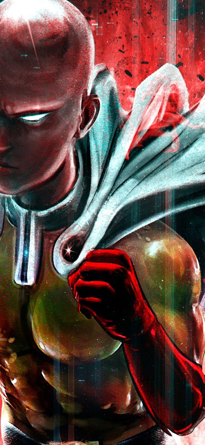 Fond d'écran iPhone One Punch Man 8k