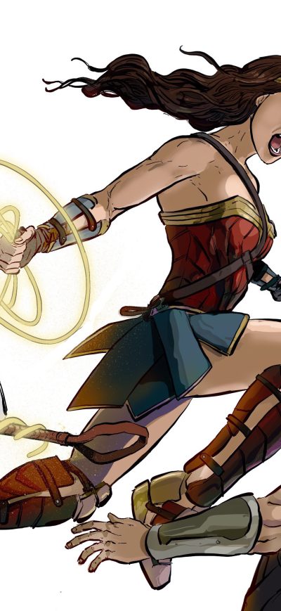 Fond d'écran iPhone Wonder Woman Defeating Thor