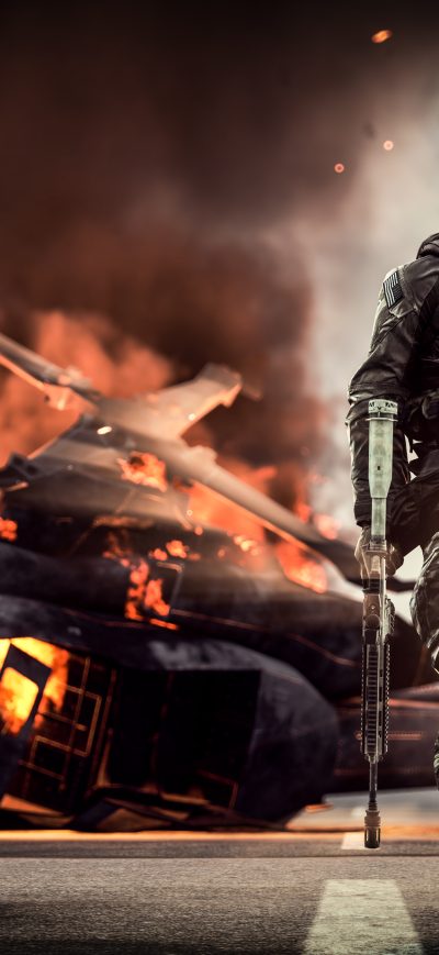 Fond d'écran iPhone Battlefield 4 Solider 4k