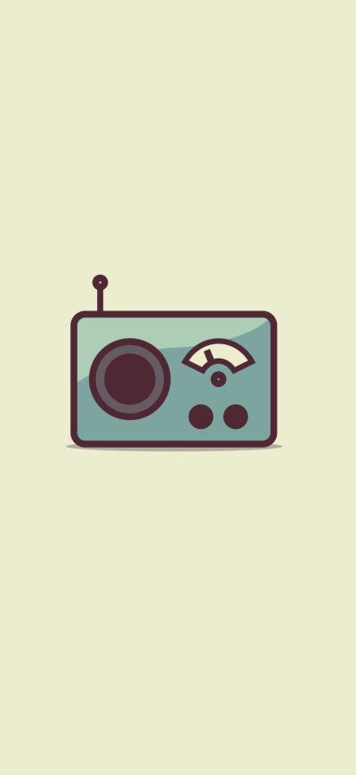 Fond d'écran Radio Minimalism sur iPhone