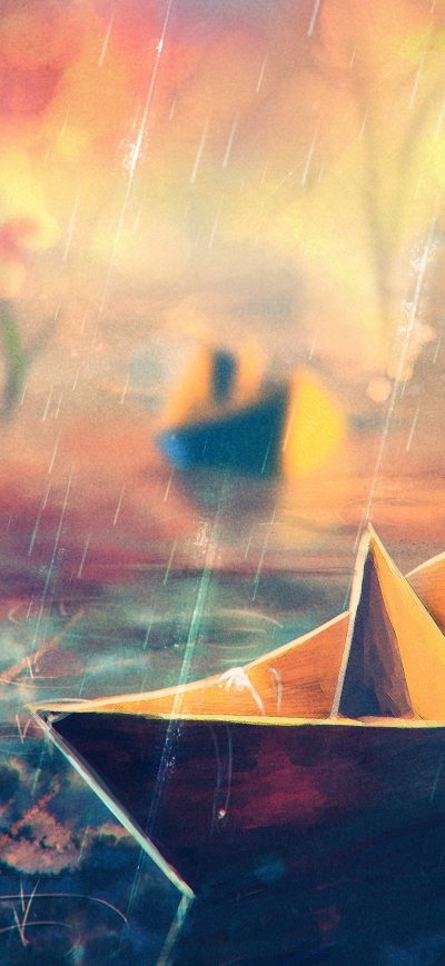 Fond d'écran iPhone Paperboats Artwork