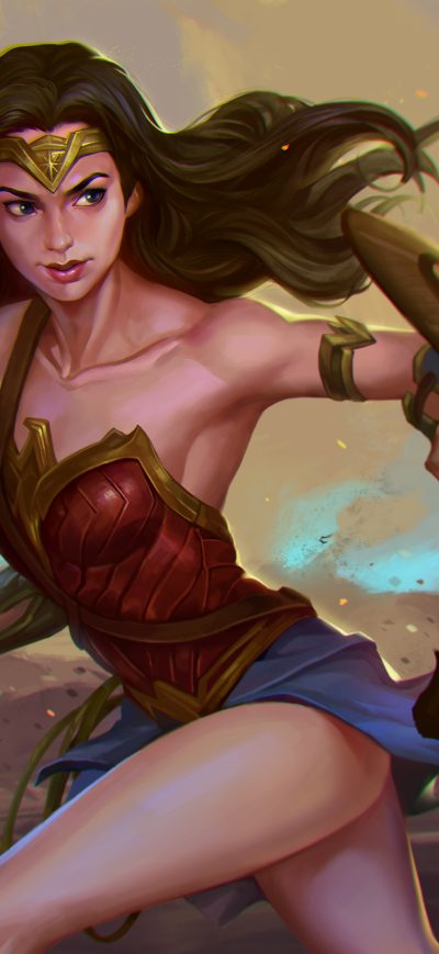 Fond d'écran iPhone Wonder Woman 5k Digital Art 2018
