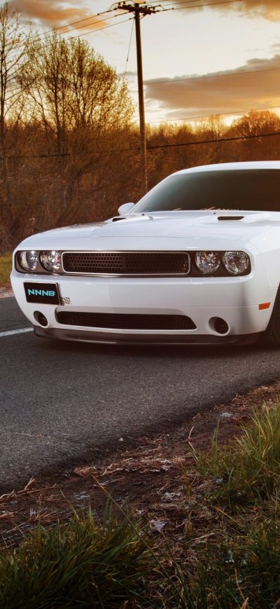 Fond d'écran iPhone White Muscle Car