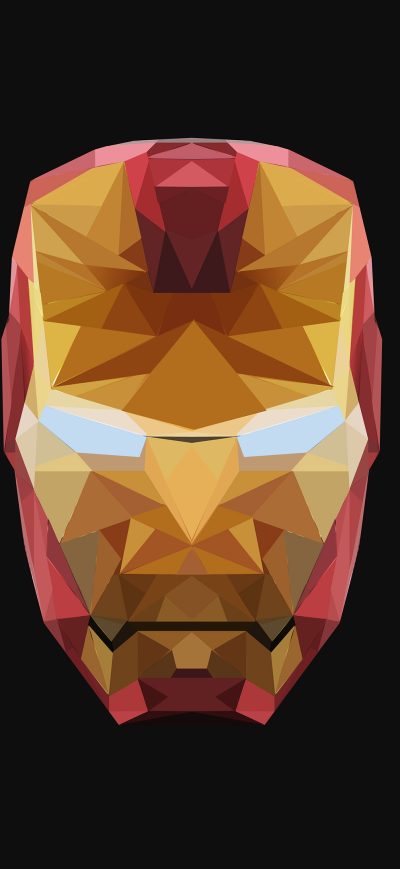 Fond d'écran iPhone 4k Iron Man Low Poly
