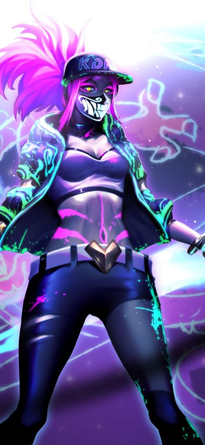 Fond d'écran iPhone Kda Akali League Of Legends