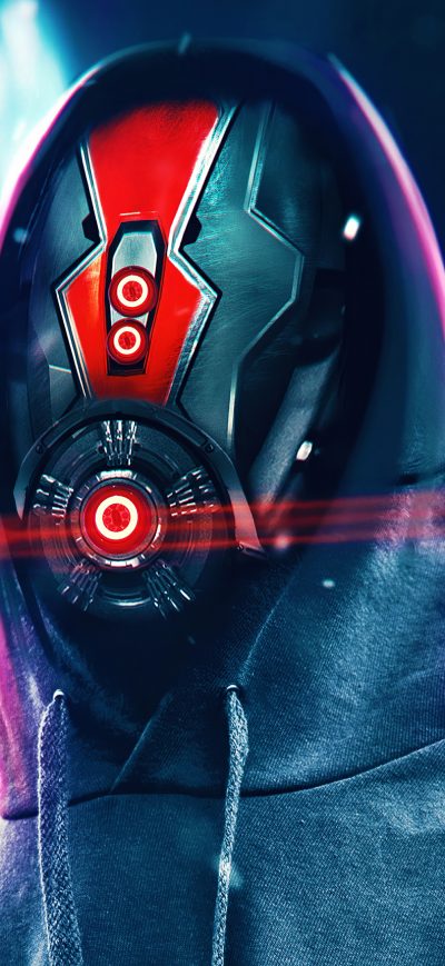 Fond d'écran iPhone Hoodie Robot Scifi 4k