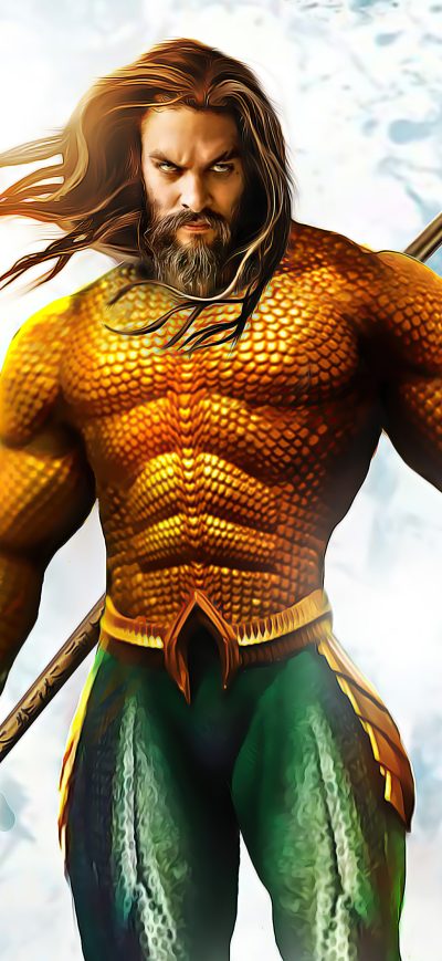 Fond d'écran iPhone Aquaman Classic Suit 4k