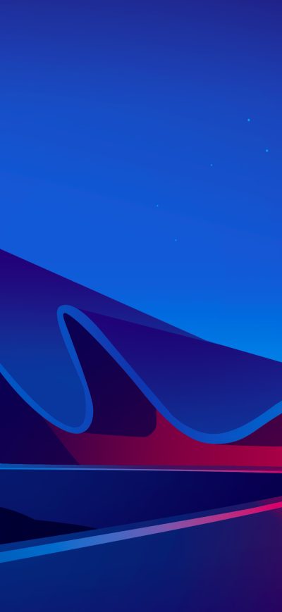 Fond d'écran iPhone Waves Digital Art 4k