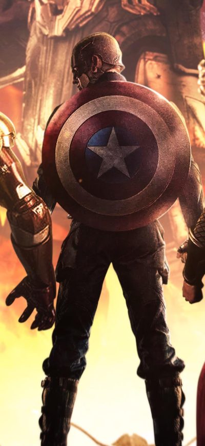 Fond d'écran iPhone The Trinity Avengers Endgame