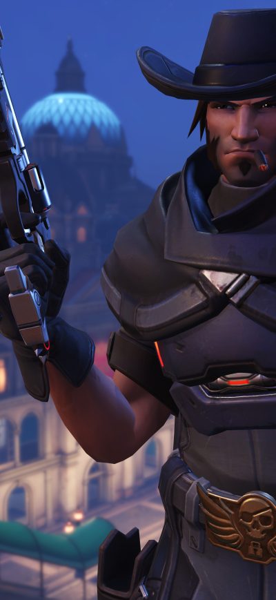 Fond d'écran iPhone Mccree Overwatch 2018 8k