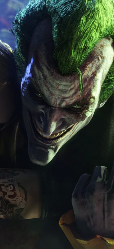 Fond d'écran Harley Quinn And Joker Artwork sur iPhone