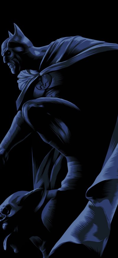 Fond d'écran iPhone Dark Knight Illustration 5k