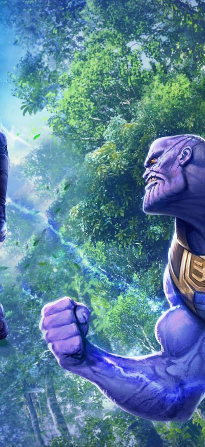 Fond d'écran iPhone Batman Vs Thanos 4k