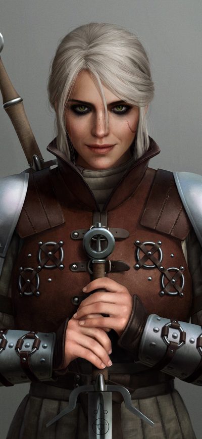 Fond d'écran iPhone Ciri The Witcher 3 Game Art