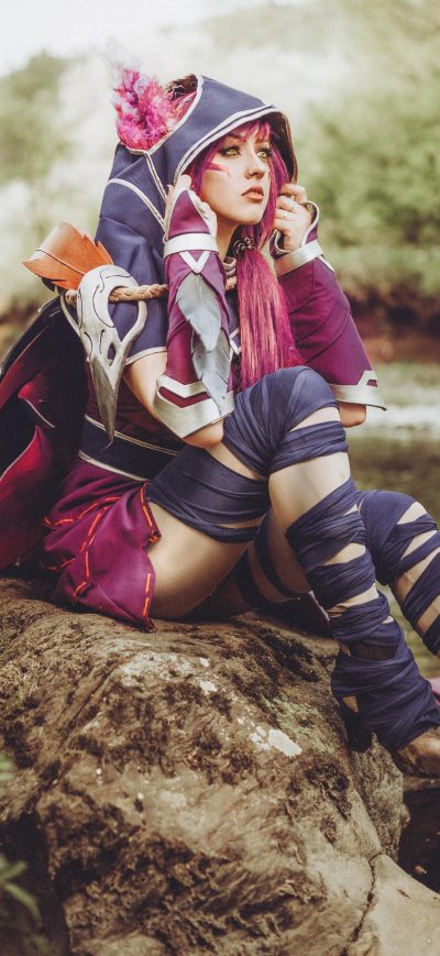 Fond d'écran iPhone League Of Legends Cosplay 5k