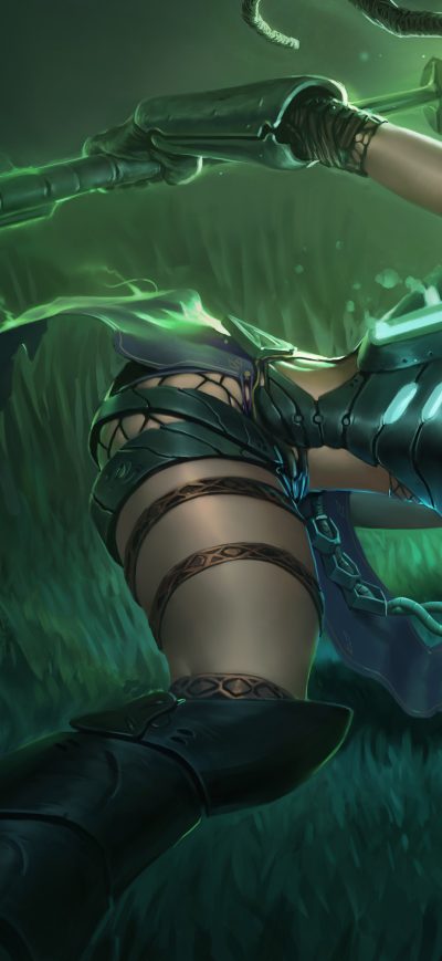 Fond d'écran iPhone Headhunter Nidalee League Of Legends 8k
