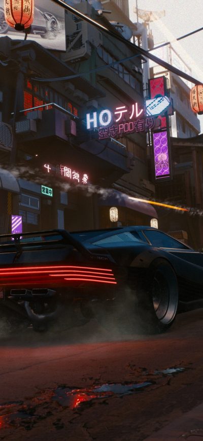 Fond d'écran iPhone Cyberpunk 2077 Scifi Vehicles 4k