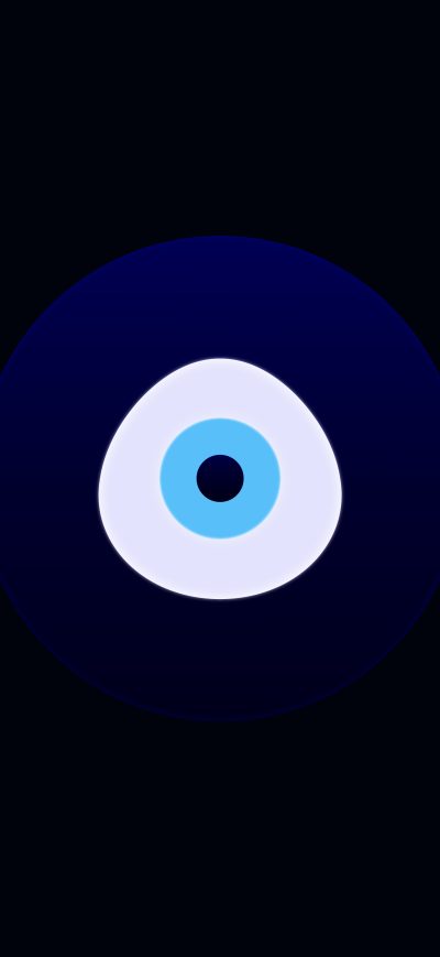 Fond d'écran iPhone Evil Eye Minimal 8k
